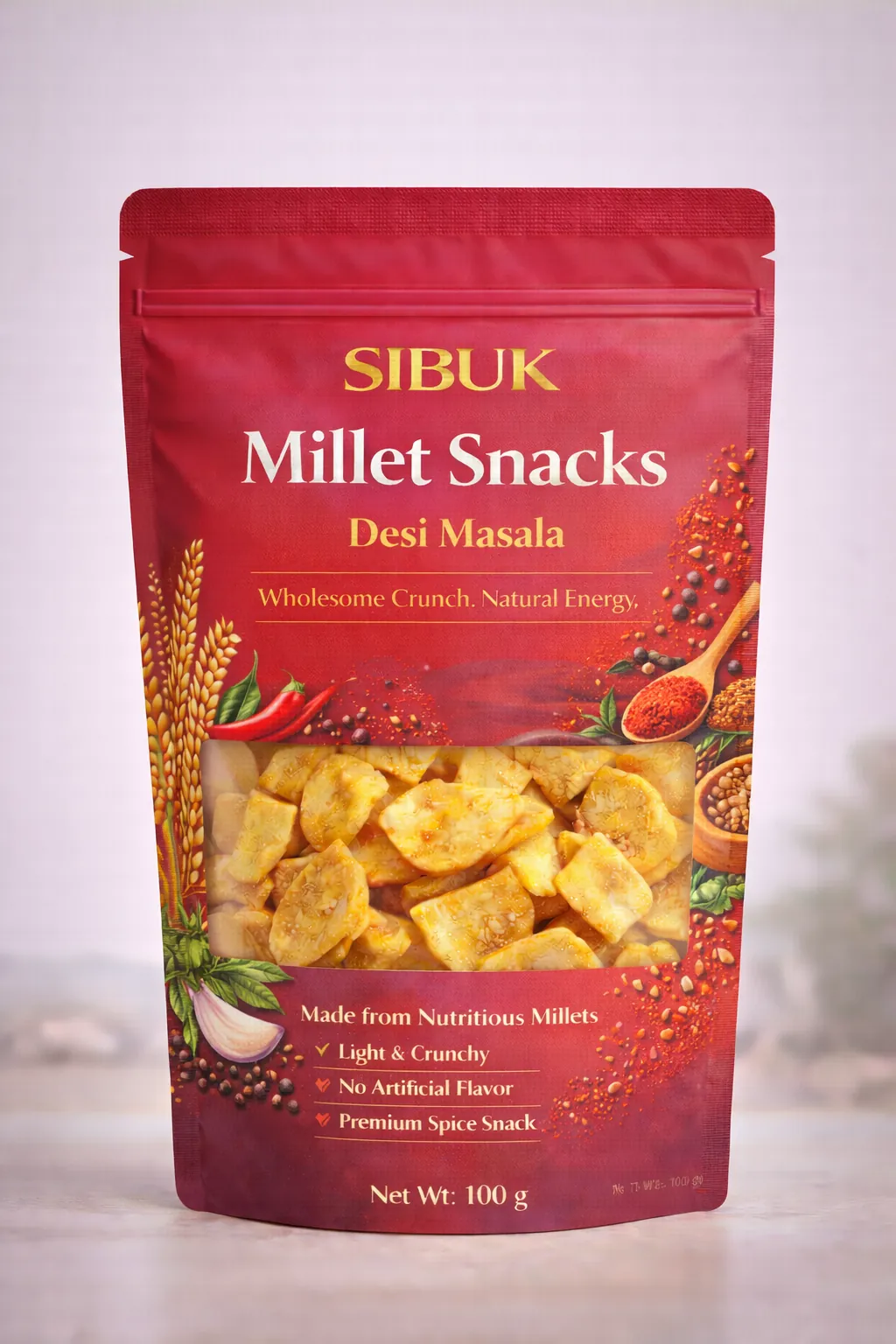 SIBUK Spiced Millet Crunch (Desi Masala)