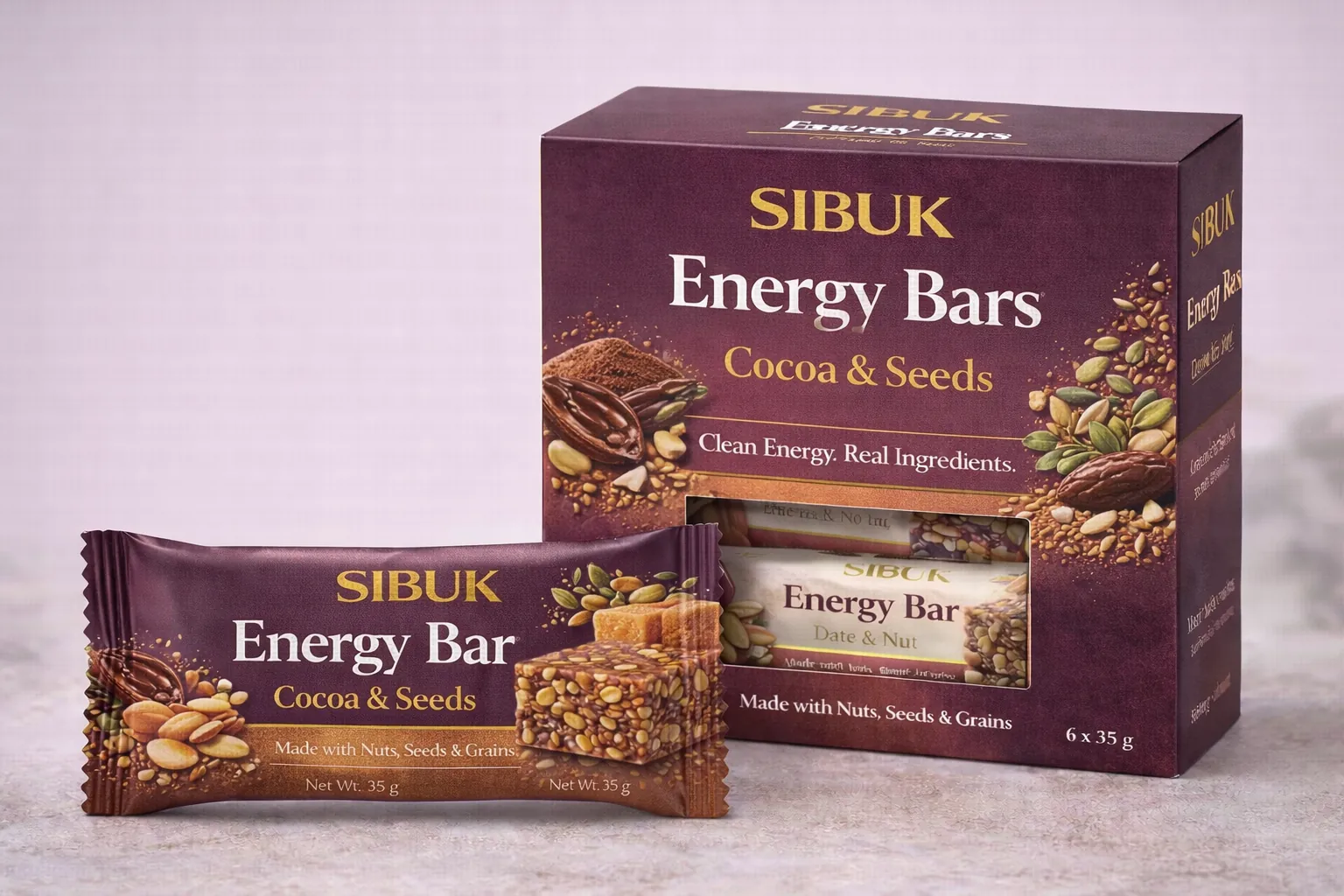 Sibuk enegry bars Choco & Seeds